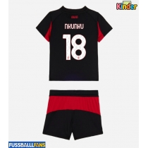 AC Milan Christopher Nkunku #18 Heimtrikotsatz Kinder 2025-26 Kurzarm (+ Kurze Hosen)